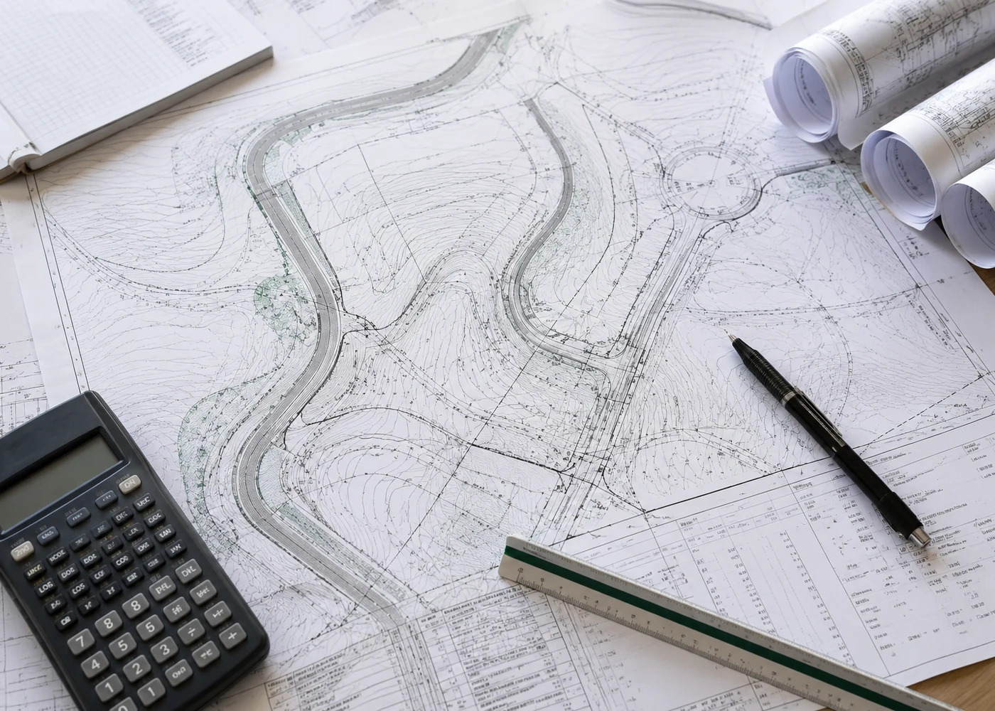 Civil infrastructure and improvement plans prepared for design coordination